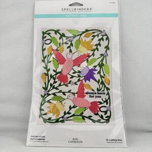 Spellbinders Etched Dies‎ by Bibi Cameron - Delicate Floral Hummingbird